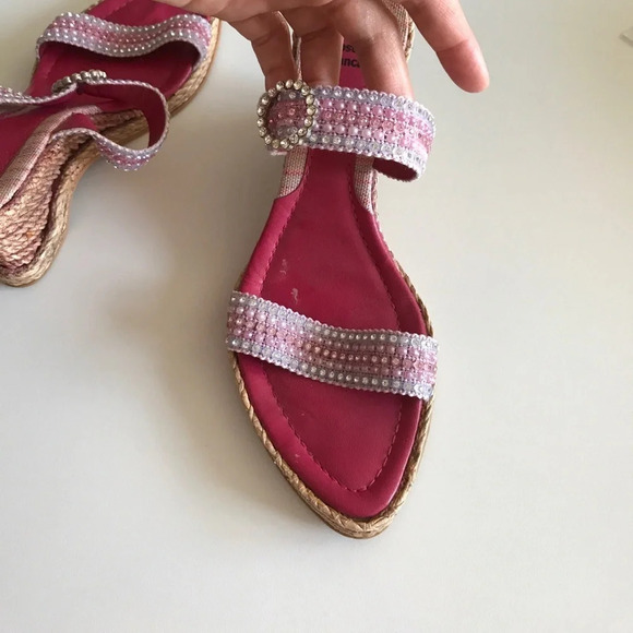 Costa Blanca pink wedge size 10 - Picture 5 of 13